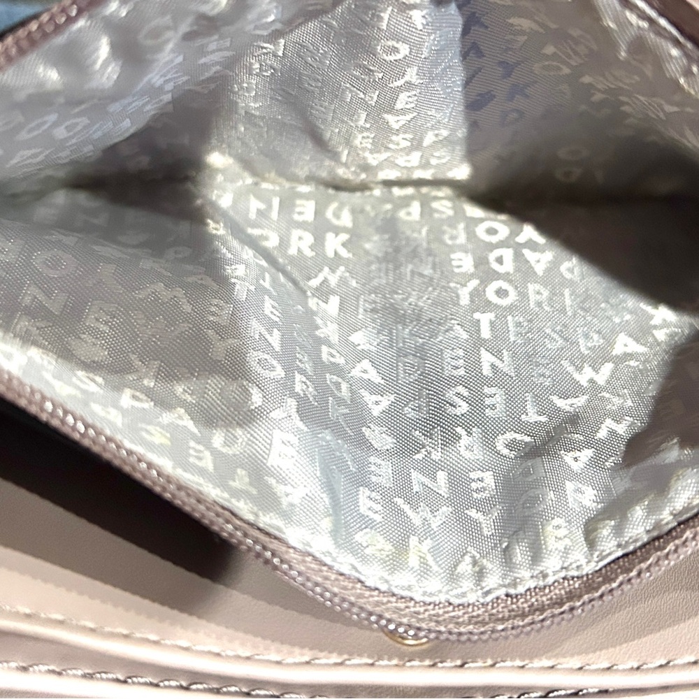 kate spade taupe owl crossbody with gold and cream accents - Picture 13 of 14